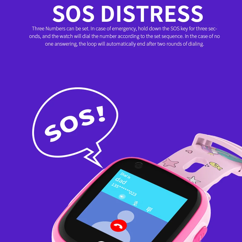  696 DF33Z 4G Smart Kids Watches Waterproof video call One-click SOS for help Camera WIFI GPS locati