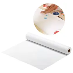 Rouleau de papier blanc pour dessin, 1 pièce, pour Poster, artisanat, emballage (blanc) 