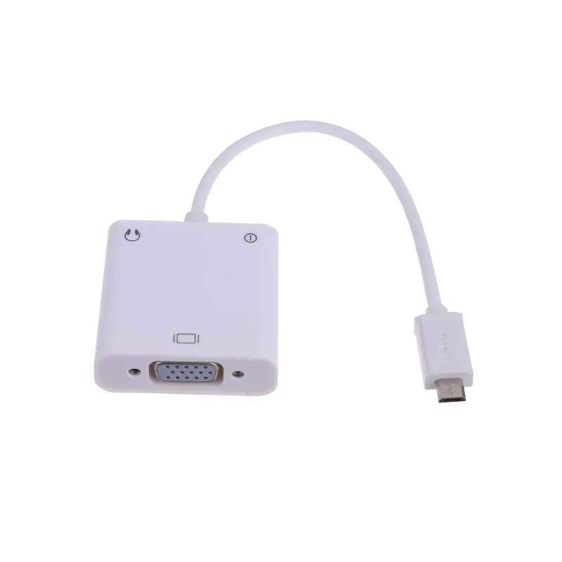 Микро USB к VGA адаптер конвертер кабель VGA видео адаптер с 3,5 мм аудио кабель для samsung htc LG мобильный телефон