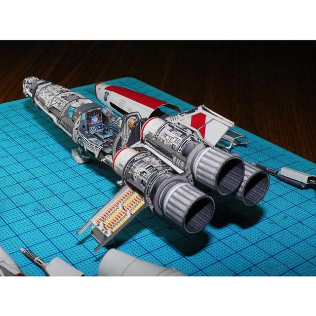 Battlestar Viper 2 Viper Mk2 3D Paper Model DIY Handmade Spacecraft Toy 6