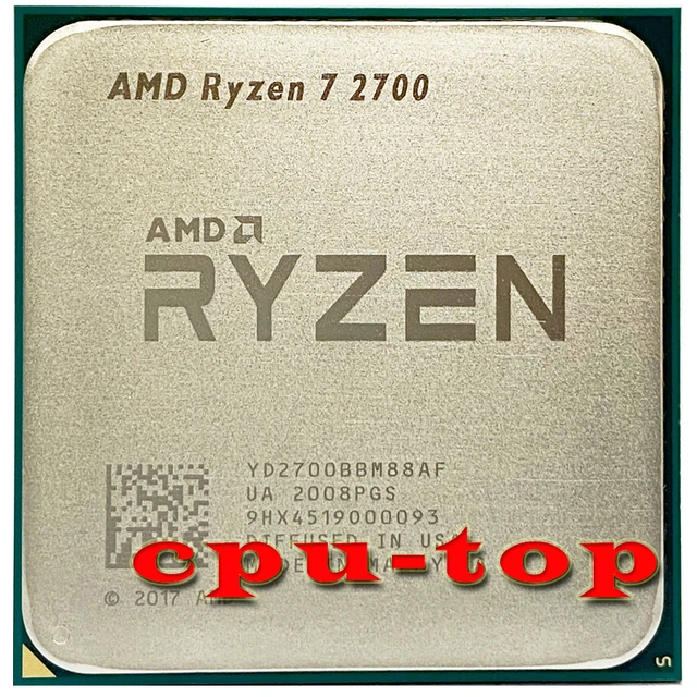 Amd ryzen 7 2700、3.2  ghzの8コアsinteenスレッド16メートル65ワットのcpuプロセッサYD2700BBM88AFソケットAM4