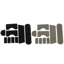 18 шт крюк и петля стикер DIY для MICH стиль шлем, черный и серый