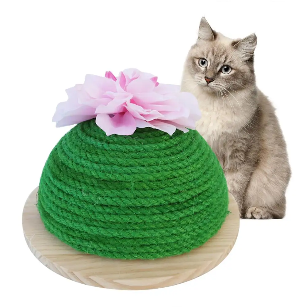 Массажная Когтеточка для кошек, прикольная груша, игрушка для кошек, котенок, кактус, кошачий продукт, Когтеточка из сизаля для кошек, украшение игры 4