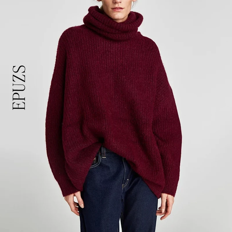 Winter Turtleneck sweater women long sleeve Pullovers Casual grey black 2019 korean womens | Женская одежда