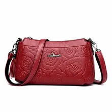 Высокое качество женские кожаные сумки роскошный цветочный узор женские сумки через плечо женские сумки