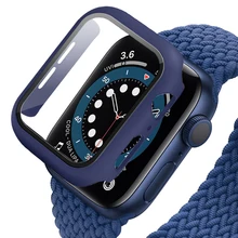 360 full Screen protector Bumper Frame matte hard Case for Apple watch 6/SE/5/4/3/2/1