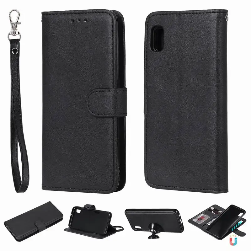 2 в 1 Магнитный чехол-книжка из искусственной кожи для samsung Galaxy Note 10 10+ 5G A10E A20E A80 A90 Note 10 Plus