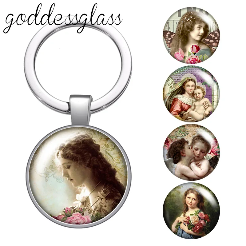 Винтажные красивой леди комплект в стиле ретро для маленьких девочек круглый