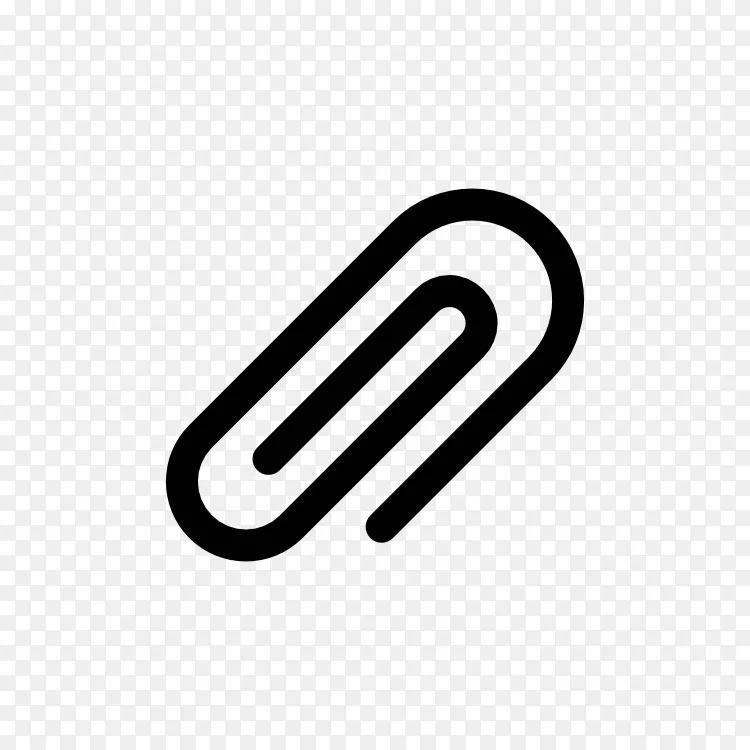 回形针电脑图标办公用品.回形针