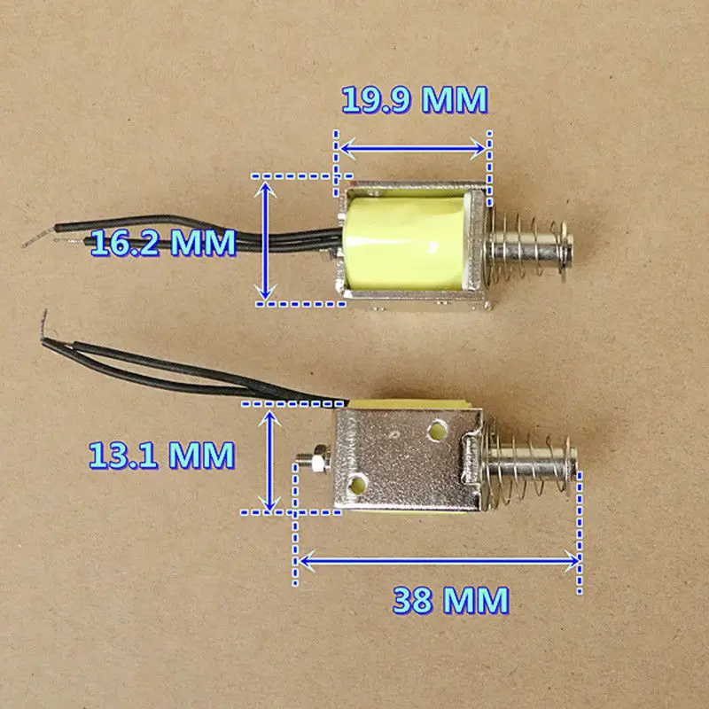 DC 12V пуш-ап Тип стержень Электрический магнит мини Электромагнит ход 9 мм DS-0520S для домашнего использования