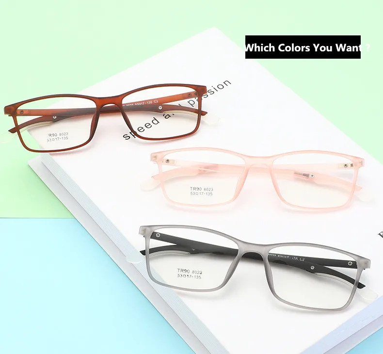 Стильные TR90 очки легкие Гибкая оптическая оправа очки женские, мужские Rx-able рецептурная рамка регулируемый темп