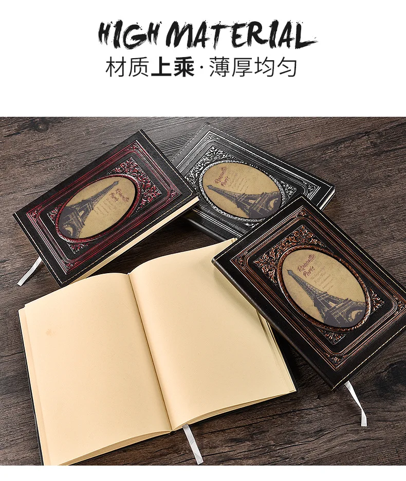 The Great Eiffel Tower Theme Diary A5 блокнот чистая крафт-бумага книга 100 листов