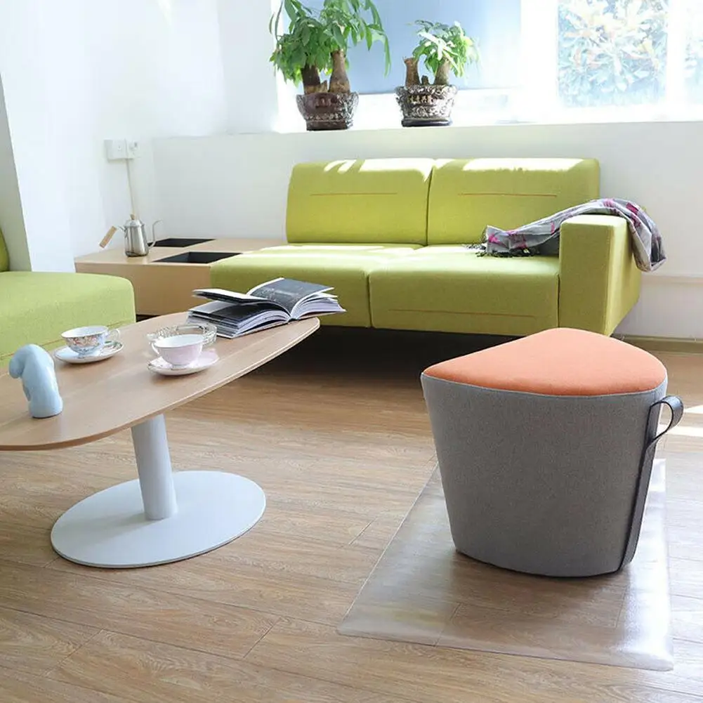 [ Ready Stock ] Transparent Nonslip PVC Floor Protector Clear Chair Mat Home Office Rolling Carpet | Дом и сад