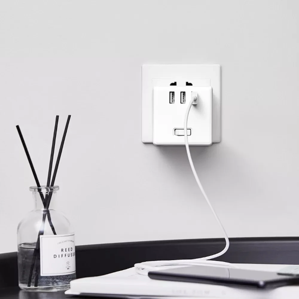 Xiaomi Mijia Cube конвертер USB розетка конвертер полоса 3USB розетка быстрое зарядное устройство Портативный штекер питания розетка