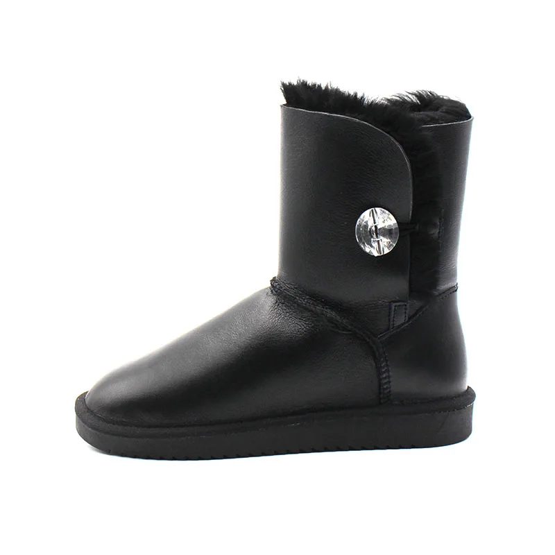 Лидер продаж зимние сапоги из 100% натуральной овечьей кожи Новинка модные на