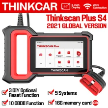 

THINKCAR ThinkScan Plus S4 OBD2 Automotive Scanner ABS SRS 5 System Code Reader A/F CVT Oil BMS Reset OBD2 Car Diagnostic Tools