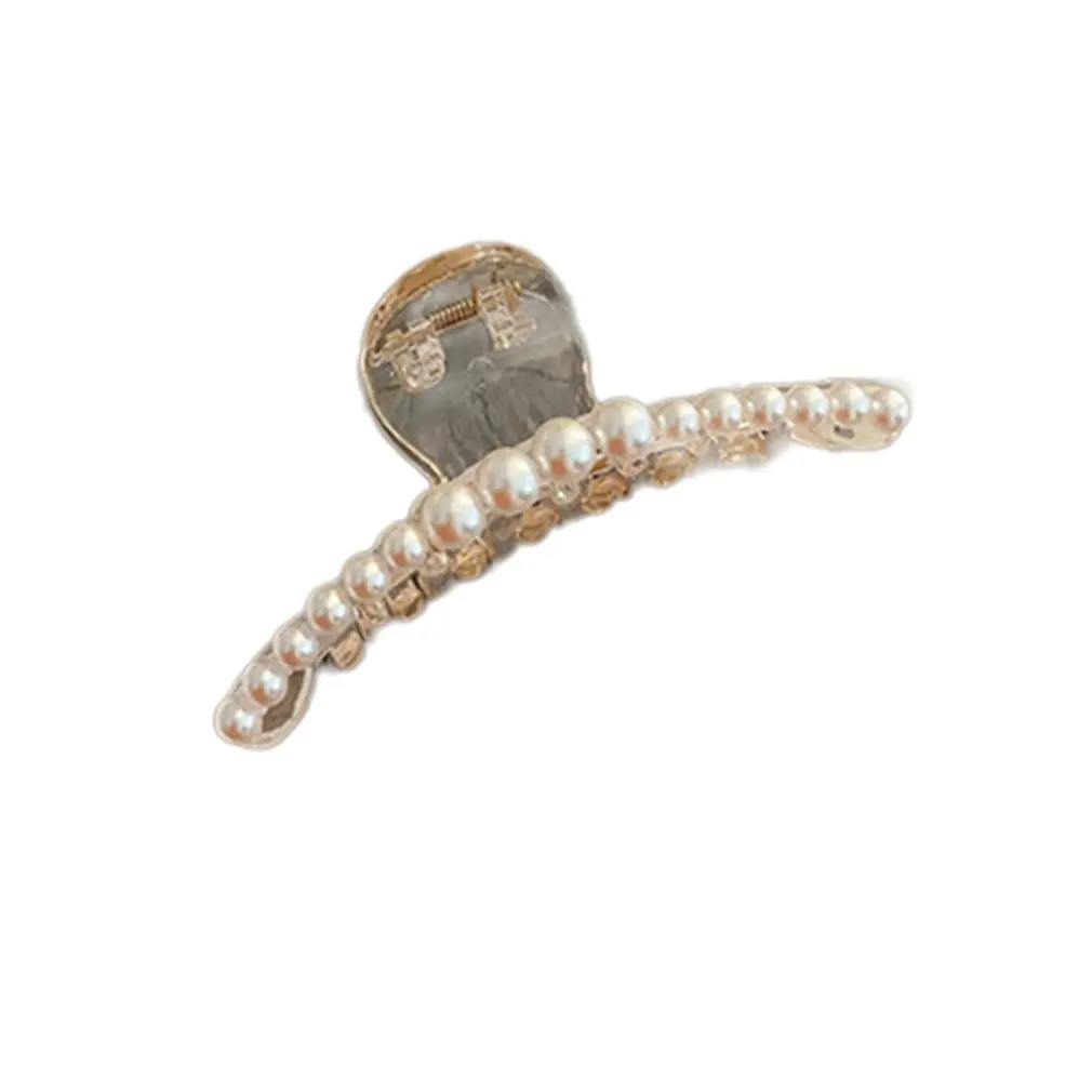 

2020 New Fashion Pearl Hair Clip for Women Elegant Korean Design Snap Barrette Stick Hairpin Hair Styling Accessories Hair Pins
