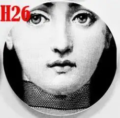 26 Модный стиль, итальянский дизайнер Fornasetti, декоративные Висячие тарелки, можно найти в моем магазине для дома Dector - Цвет: 26