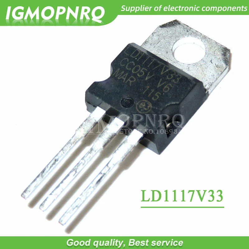 10pcs/lot LD1117V33 LD33V Low Dropout Regulator to220 new|Integrated ...