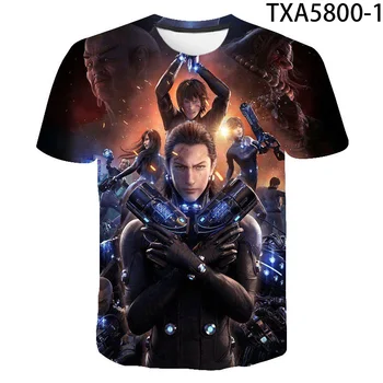 

Summer New Gantz Streetwear Fashion T-shirt Cool Boy Girl Kids 3D Printed Short Sleeve Casual Men Women Children Tops Tee