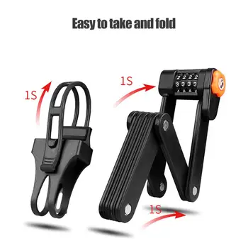 

Bicycle Folding Lock Anti-theft Lock Password Lock Alloy Steel MTB Road Bike Lock Bike Accessories