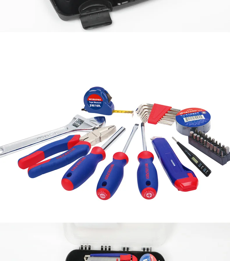 Workpro workpro 37-Piece бытовые ремонтные комплекты ящик для инструментов W009079 Ремонтный комплект для техники