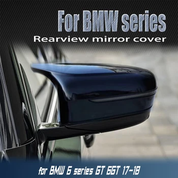 

2pcs High Quality Painted Replacement Glossy Black M Style for BMW 6 Series GT 6GT 17-18 LHD Rearview Mirror Cover Caps