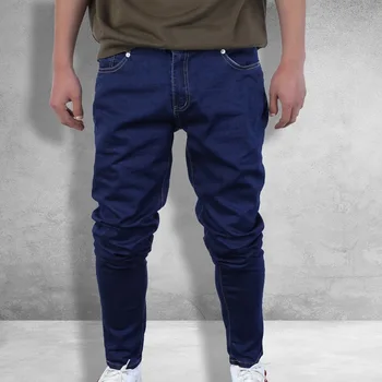

Men Slim Jeans Pants Casual Hip Hop Men Straight Denim Pants Mens Solid Pencil Jeans Trouser Fashion 2019 Jean Homme Streetwear