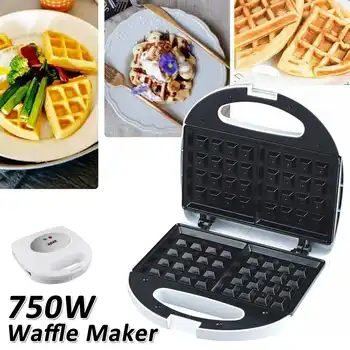 

750W 220V Portable Electric Waffles Maker Stainless steel Sandwich Maker Machine Bubble Egg Cake Oven Breakfast Waffle Machine