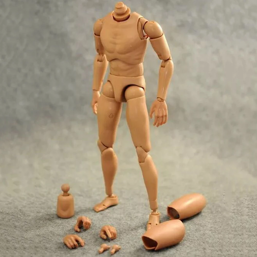 

In Stock 1/6 Scale B001/B002 Narrow/Wide Shoulder Male Body 4th Generation Enhanced Version Suntan Color 12 inch Male Body