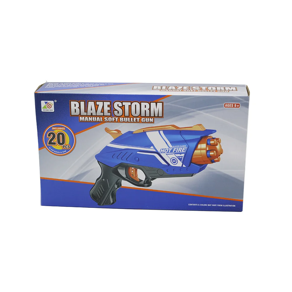 2020 новый пластиковый игрушечный пистолет для NERF Elite Blaster с 20шт мягкий EVA пена пуля