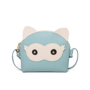 

Women Wallet Coin Purse Card Cartoon Cute Small Bag 2020 Simple Slanting Owl Female Bag