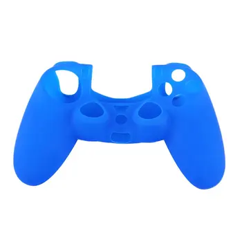 

Newest black blue red Soft Silicone Rubber Gel Skin Non-slip Case Cover for PS4 Controller