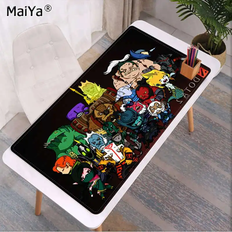 Lock Edge 40X90cm Maiya свои собственные коврики Мультяшные герои Dota2 индивидуальный игровой коврик для мыши для ноутбука большой коврик для мыши клавиатуры - Цвет: Lock Edge 40X90cm