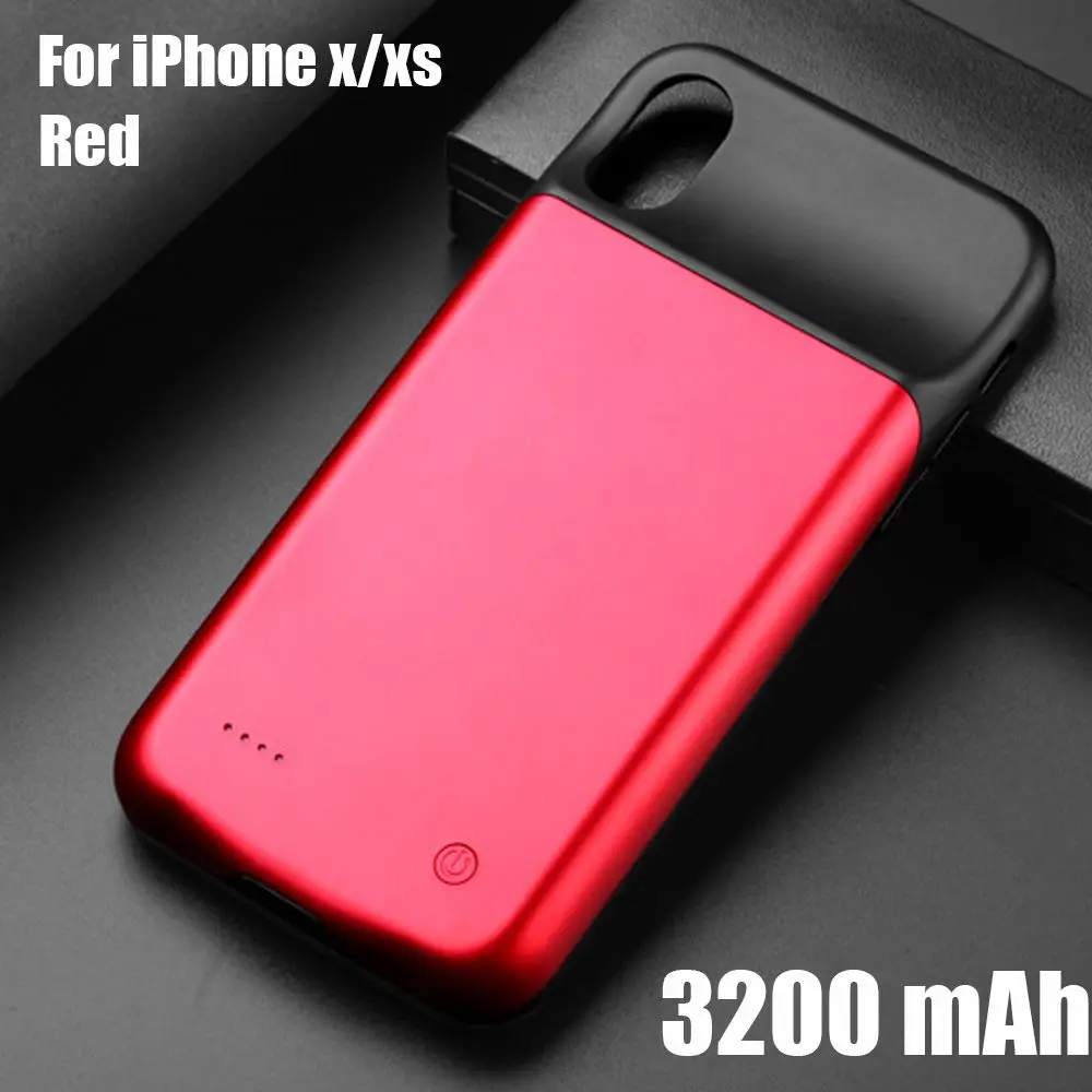 For iPhone x xs Чехол для зарядного устройства HORUG для iPhone x, xr, xs, MAX, чехол для аккумулятора, внешний аккумулятор, чехол для зарядки s, зарядное устройство, ультра тонкий внешний чехол - Цвет: For iPhone x xs