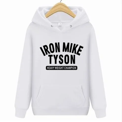 Men's New hoodie Iron Mike Tyson BOX Letters Logo Print Tops Tees Cool Big Size hoodies Sweatshirts | Мужская одежда