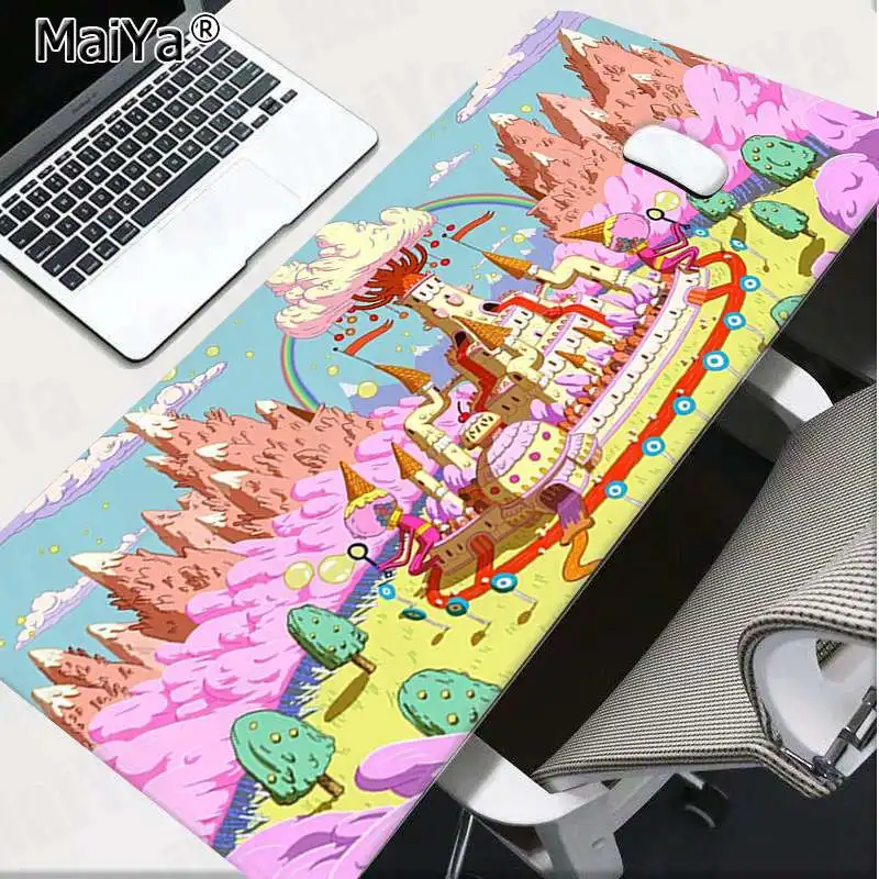 Lock Edge 30x80cm Maiya Лидер продаж время приключений DIY дизайн игровой с узором коврик для мыши большой коврик для мыши клавиатуры коврик - Цвет: Lock Edge 30x80cm
