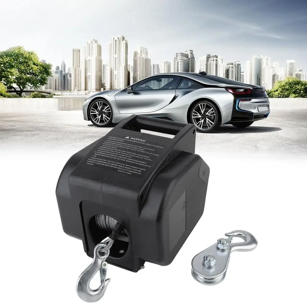

12V Electrical Winch With Remote Control 4990 KG Motor Winch Professional Auto Boat Lift Winch Boat Accessories