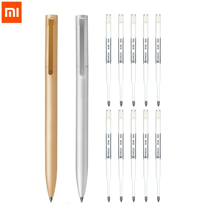 Оригинальная металлическая ручка xiaomi Mijia шариковая для подписи 0 5 мм PREMEC гладкая