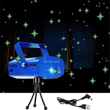 

USB powered Green Blink Star Laser light DC5V Aluminum Decorative Night Lamp Indoor for Bedroom Foyer Party KTV Bar