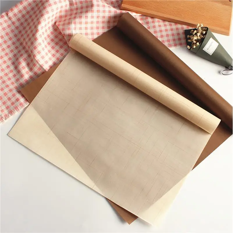 1Pcs 60*40cm Reusable Baking Mat High Temperature Resistant Teflon Sheet Heat-Resistant Pad Non-stick for Outdoor BBQ Grill