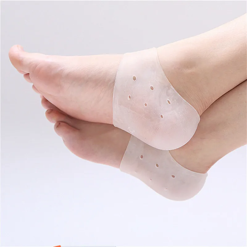 

2Pcs Silicone Feet Care Socks Moisturizing Gel Heel Thin Socks with Hole Cracked Foot Skin Care Protectors Foot Care Tool hot