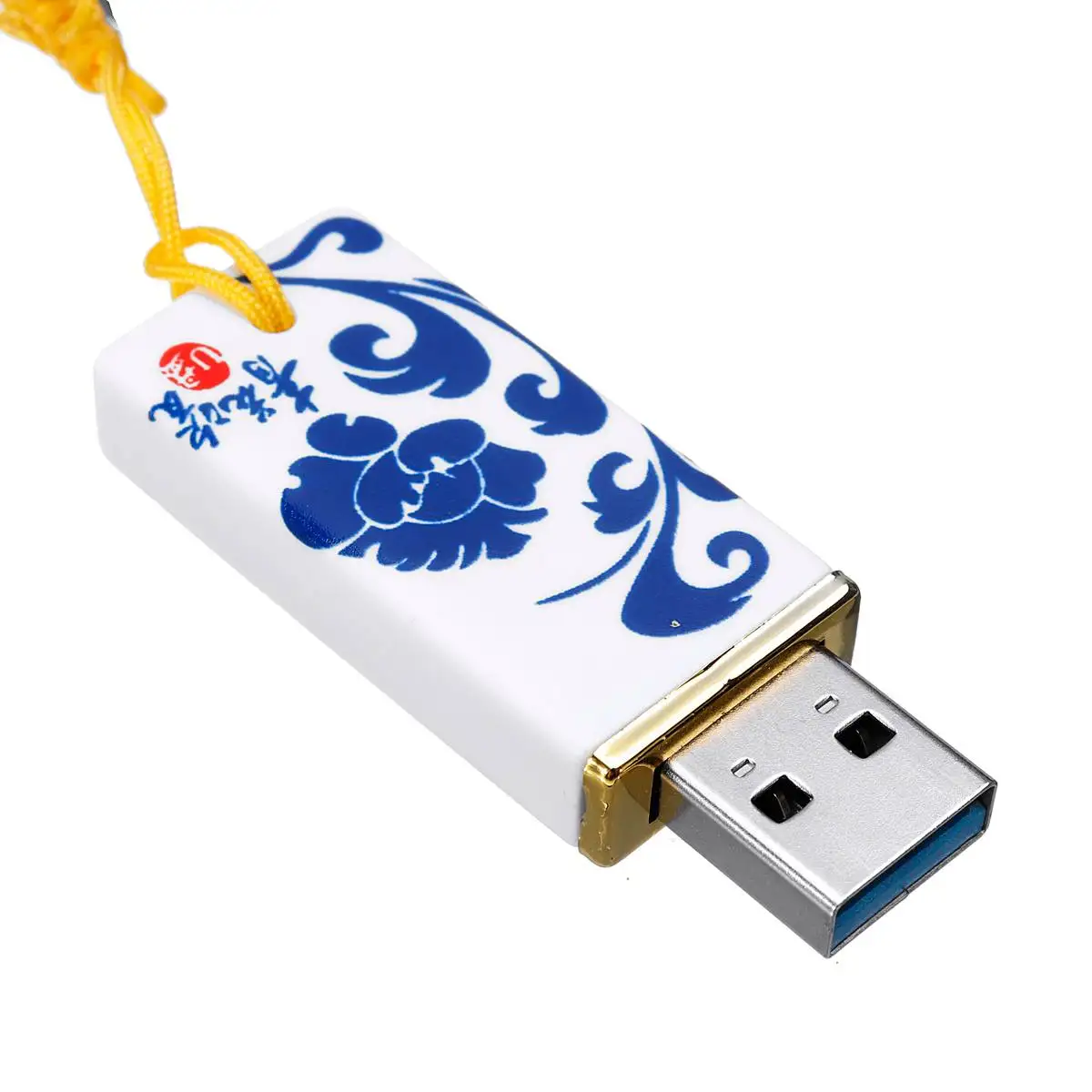 USB флэш-накопители оптом синий и белый фарфор китайский стиль 3,0 флэш-накопители 32G флэш-накопитель для ручки смешные подарки