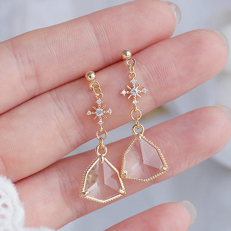 

Beautiful Snowflakes Dangle Earrings for Women Top Designer Creativity Luxury Jewelry Inlaid AAA Zircon High Quality S925 Needle