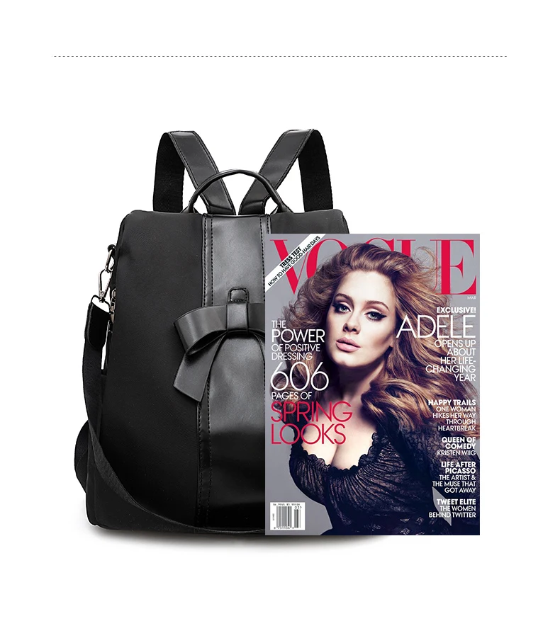 High Quality Oxford Women Backpack Zipper School Bags for Teenage Girls Small Tassel Backpack Women Backpack Mochilas Fem