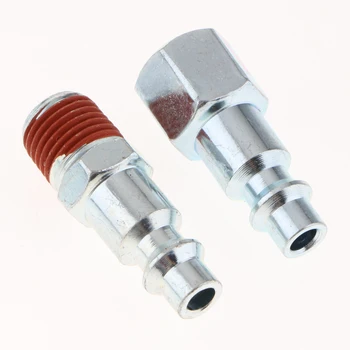 

12 Pieces 1/4" NPT Air Tool Couplers With Adapter Quick Release Fittings