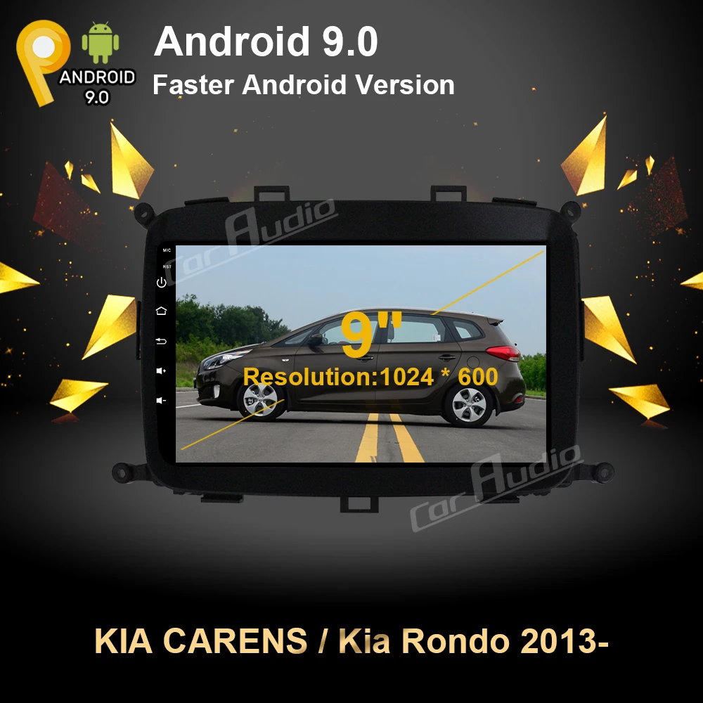 9 дюймов Android 9,0 автомобильный dvd-плеер gps навигация Мультимедиа для KIA Carens 2013- Радио Стерео bluetooth wifi 4G rom