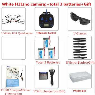 W1 No Camera JJRC H31 дрона с дистанционным управлением с Камера 6-осный Профессиональный Квадрокоптер Небьющийся Водонепроницаемый сопротивления беспилотный вертолет игрушка для детей - Цвет: W1 No Camera