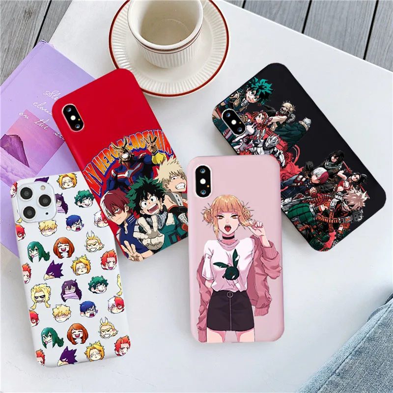 Чехол аниме My Hero Academia Deku Bakugou Boku No Silcone для Iphone 11 Pro 8 7 6S Plus X XS MAX XR SE 2020
