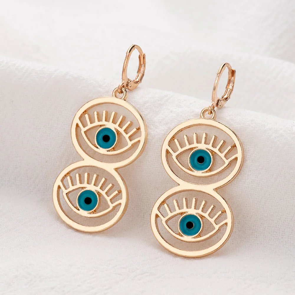 Geometric Earrings Fashion personality Bodomian style female girl earrings temperament dripping cute pop